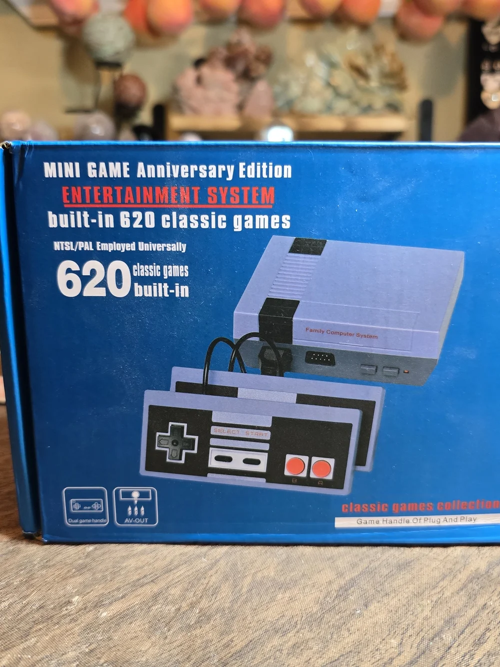 Classic Mini Game Console - Blue - 620 Built-in Games